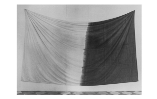 Koji Enokura - Untitled - colore ad olio su tessuto di cotone, dalla mostra Asiana, palazzo Vendramin Calergi, Venezia 1995. Foto di E. Cattaneo